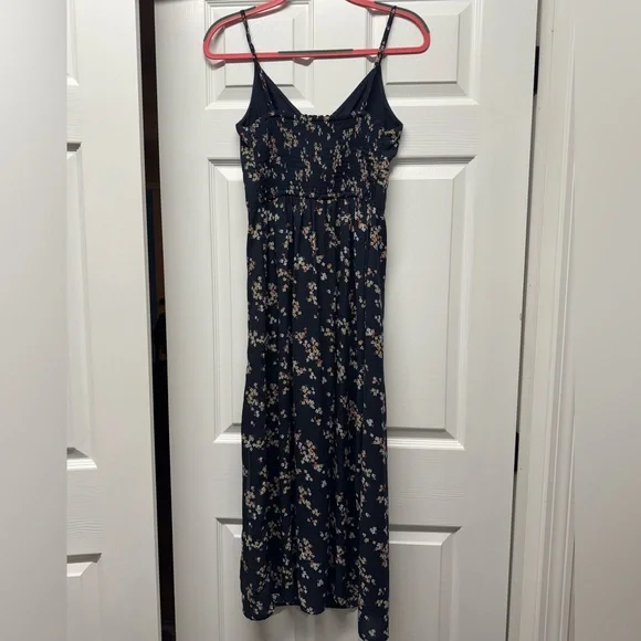 Abercrombie & Fitch Blue Slip Floral Maxi Dress, Size: S - Picture 4 of 5
